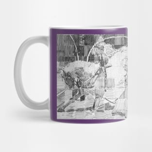 Lippizaner Grid Drawing Mug